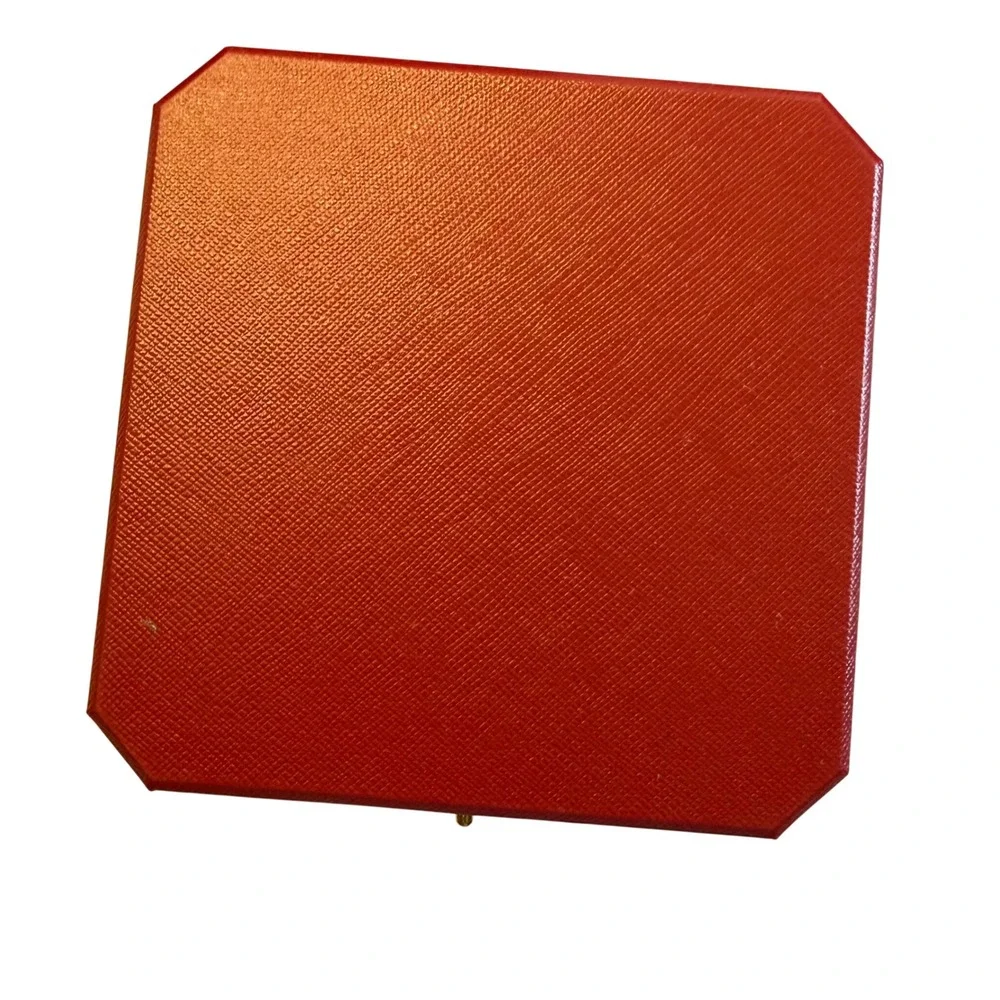 Cartier Red Jewelry Box Set Outer Box Velvet Interior Case Classic Gift Luxury